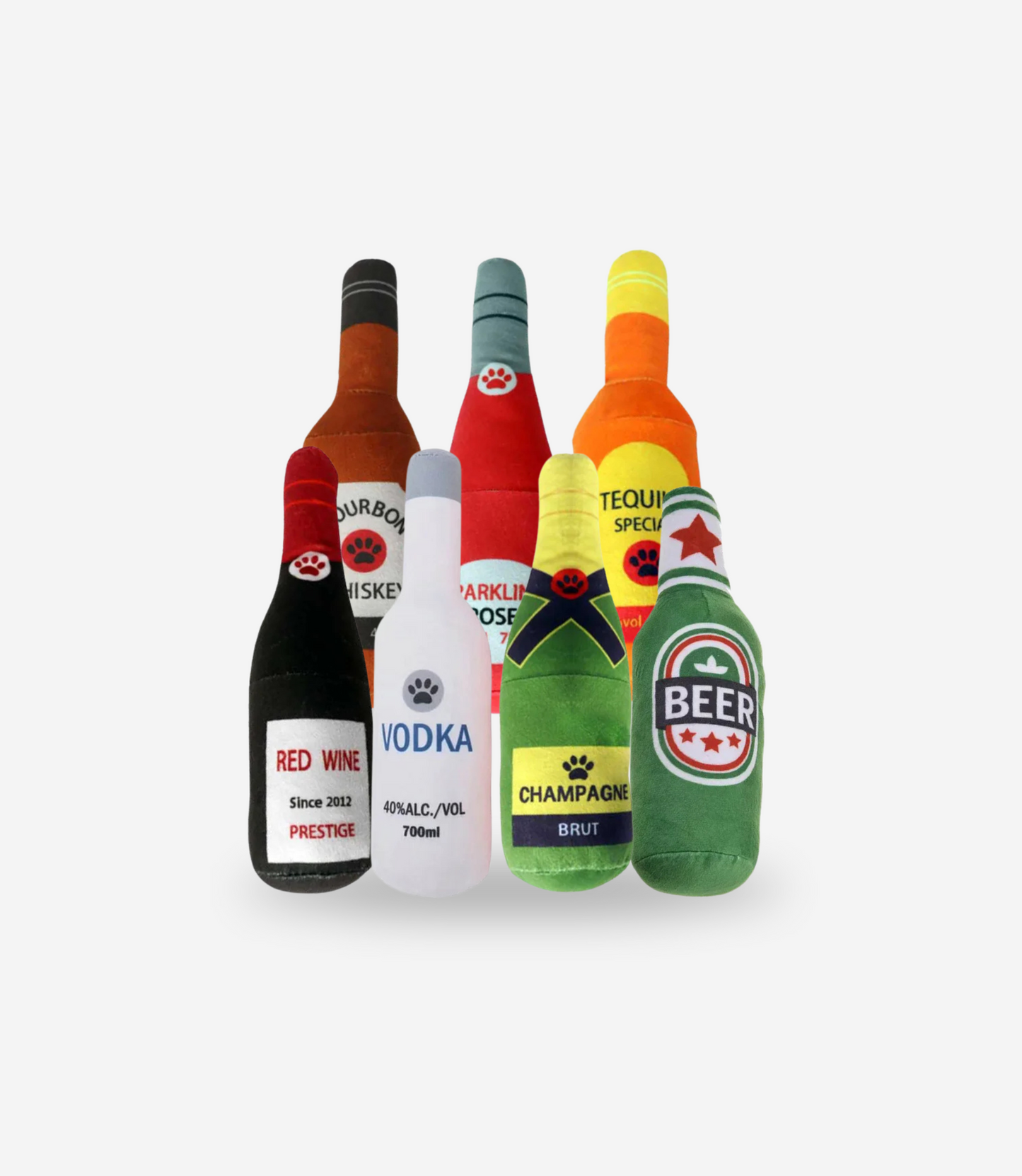 Bottle Plush Dog Toys