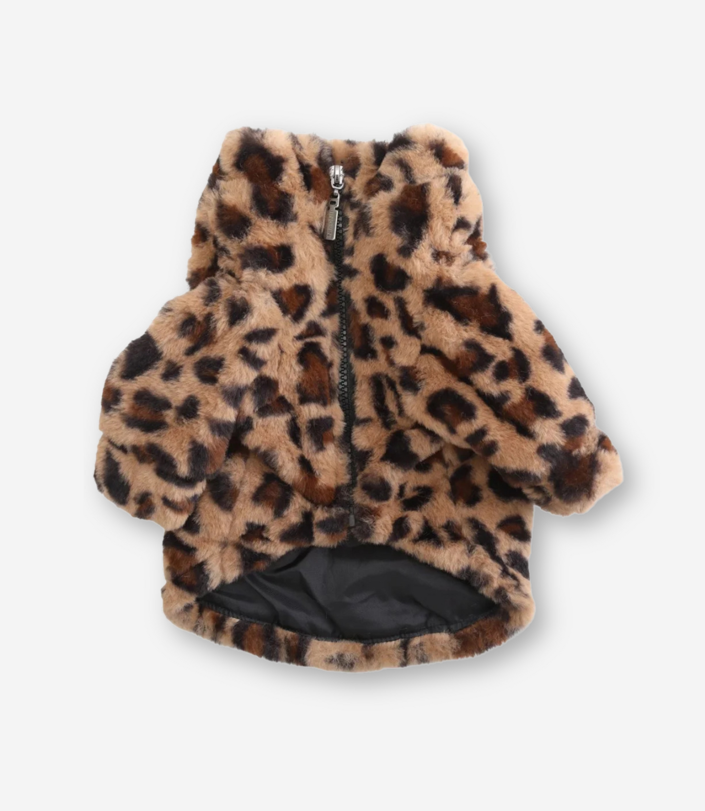 Premium Leopard Puppy Fur Coat